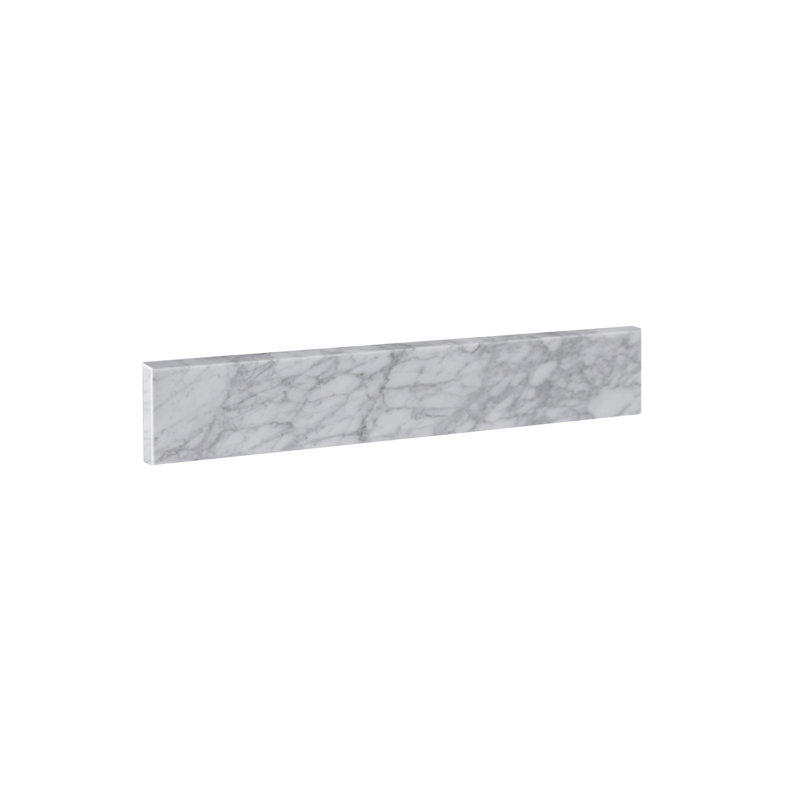 PROOX 21.25" Wide White Carrara Marble Side Splash For Vanity Sink Top